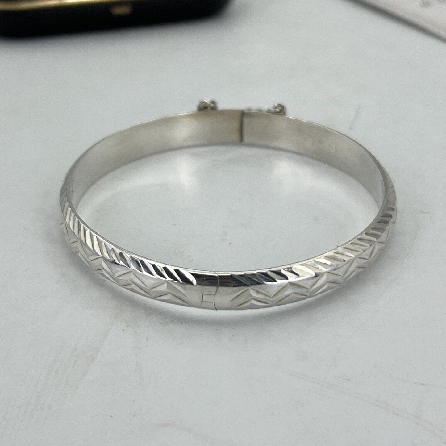 Antico Bracciale da donna in Argento 925 braccialetto a fascia rigido Chevron Categoria Bigiotteria & Accessori