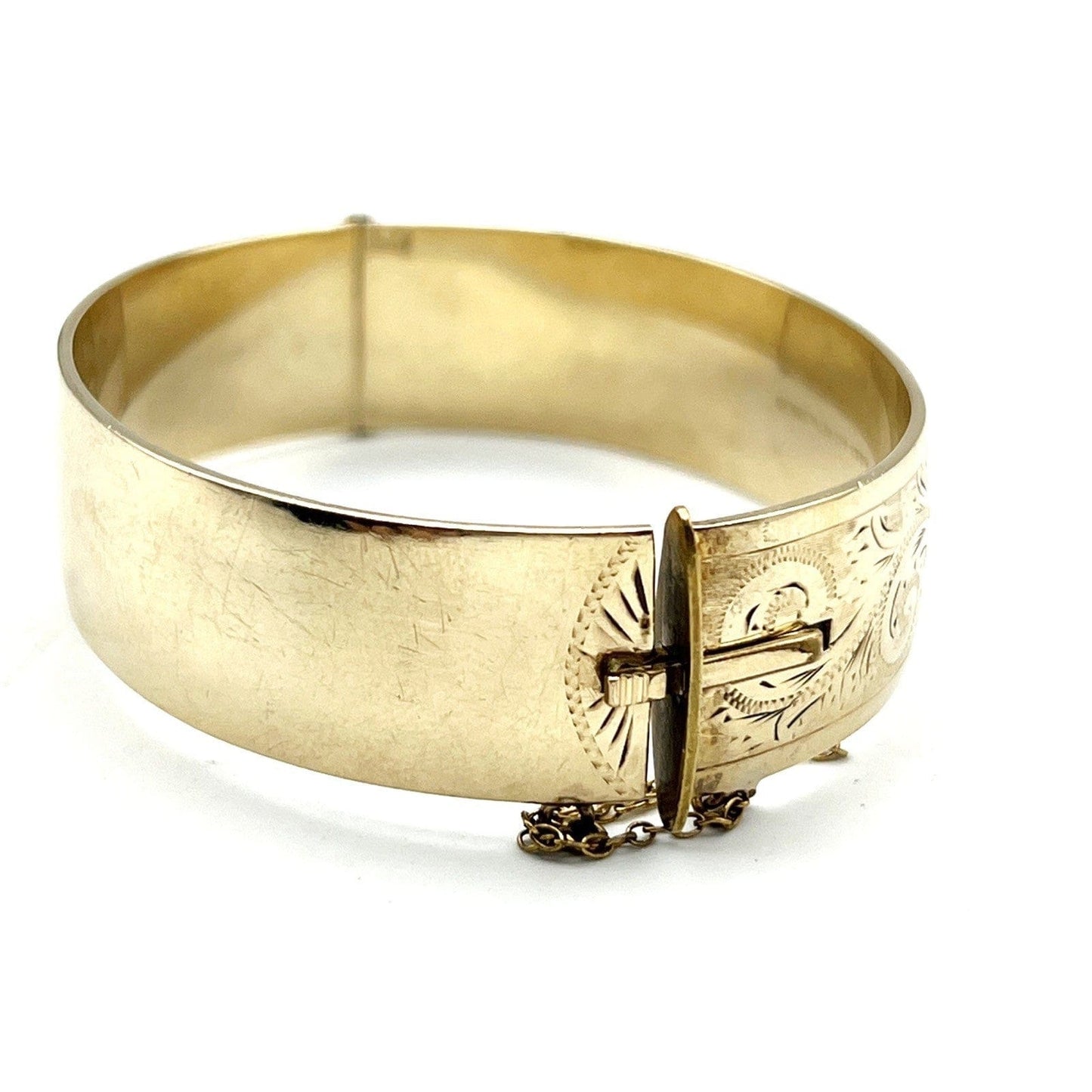 Antico Bracciale da donna in metallo placcato Oro braccialetto a fascia rigida Categoria Bigiotteria & Accessori