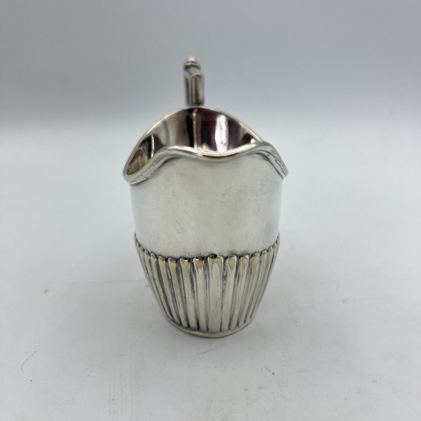 Antico Bricco per latte in Argento Sheffield lattiera in silver plate inglese di Categoria Sheffield & Argento