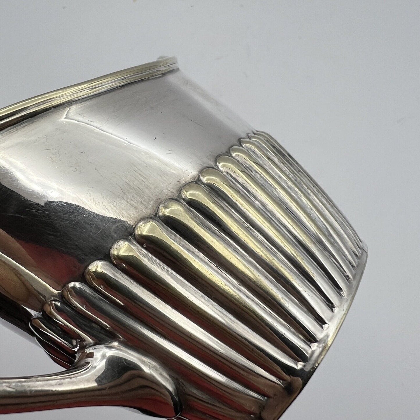 Antico Bricco per latte in Argento Sheffield lattiera in silver plate inglese di Categoria Sheffield & Argento