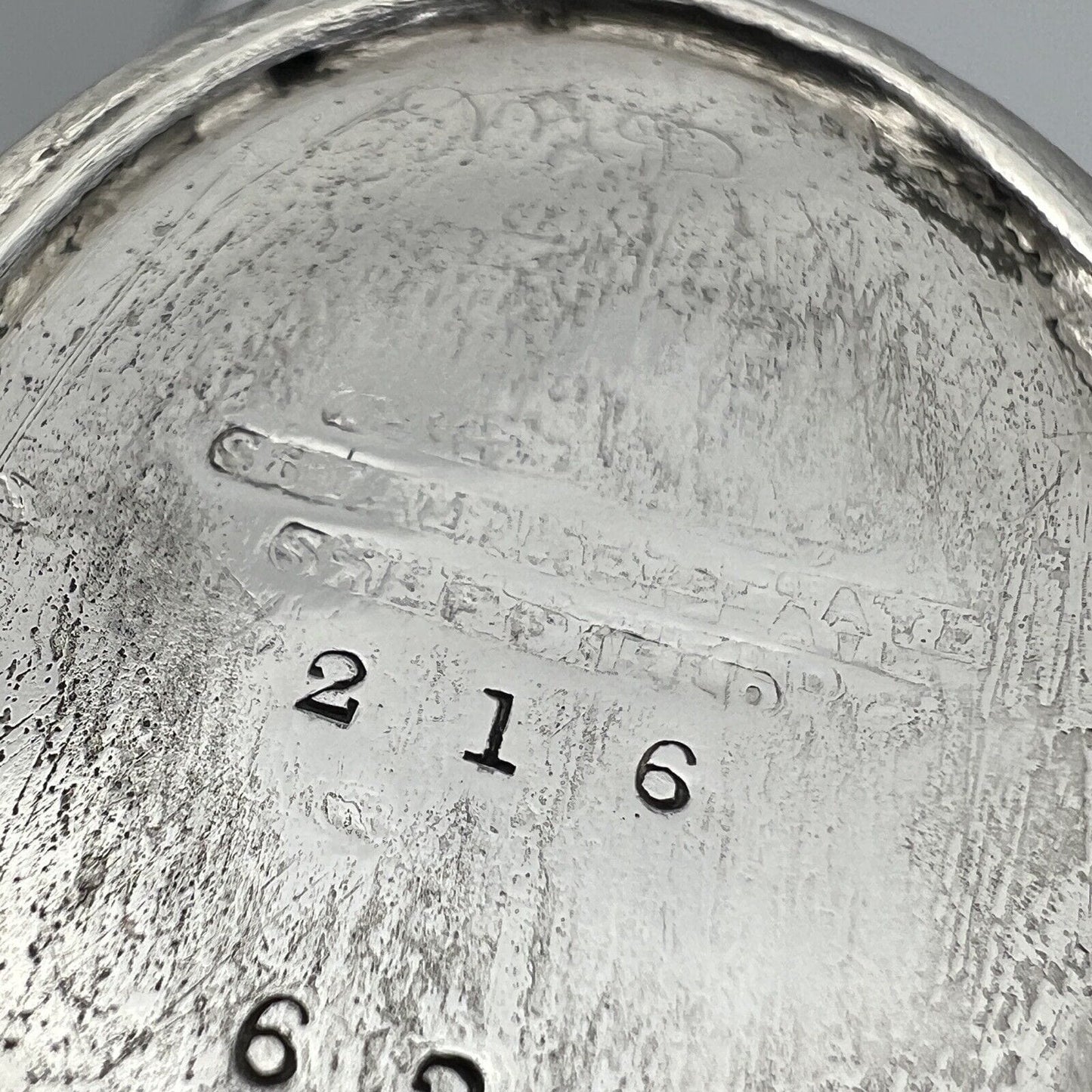 Antico Bricco per latte in Argento Sheffield Lattiera in Silver Plate inglese Q Categoria Sheffield & Argento
