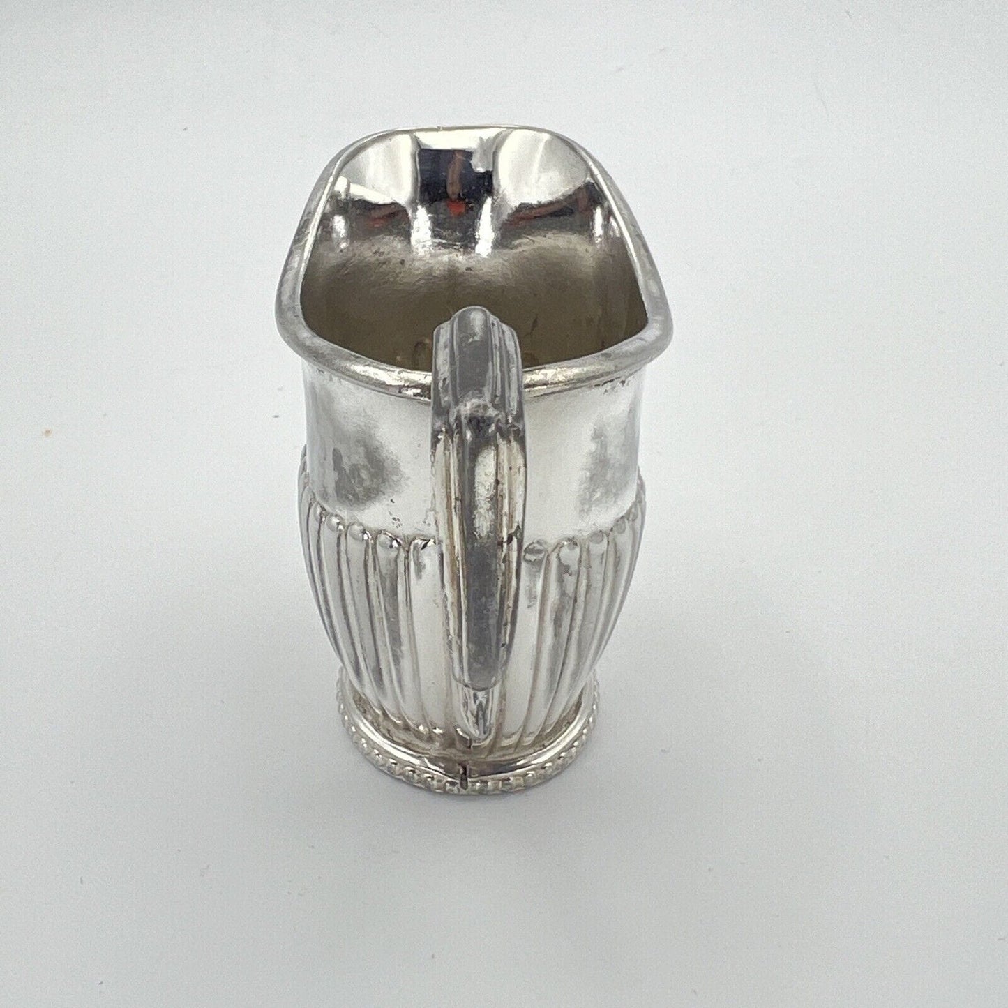 Antico Bricco per latte in Argento Sheffield Lattiera in Silver Plate inglese Q Categoria Sheffield & Argento