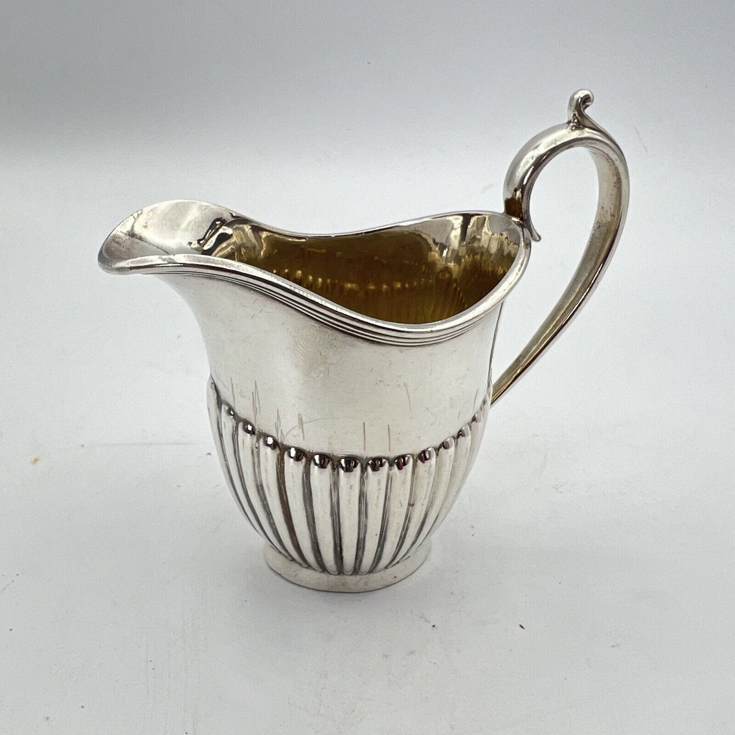 Antico Bricco per latte in Argento Sheffield Lattiera in Silver Plate inglese X Categoria Sheffield & Argento