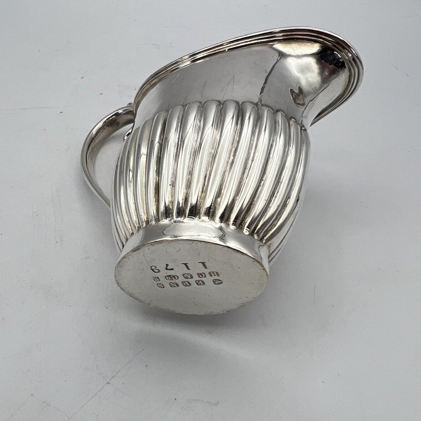 Antico Bricco per latte in Argento Sheffield Lattiera in Silver Plate inglese X Categoria Sheffield & Argento