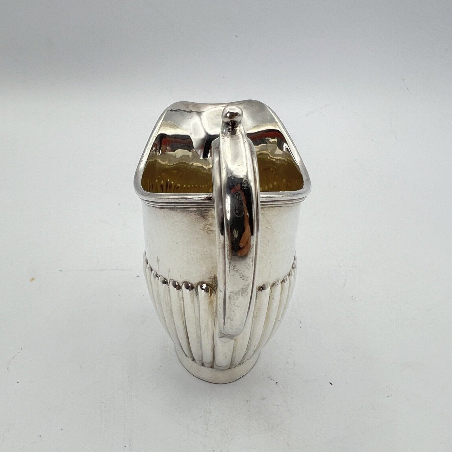 Antico Bricco per latte in Argento Sheffield Lattiera in Silver Plate inglese X Categoria Sheffield & Argento