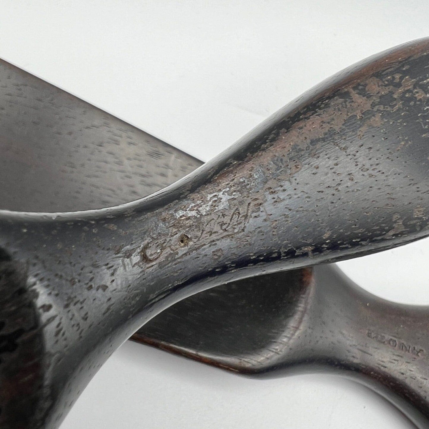 Antico calzante in Legno di ebano Nero calza scarpe set d'epoca inglese ' 1920 Categoria Finimenti per cavalli