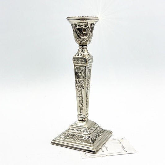 Antico candelabro stile impero in argento silver plated candeliere porta candela Categoria  Sheffield & Argento