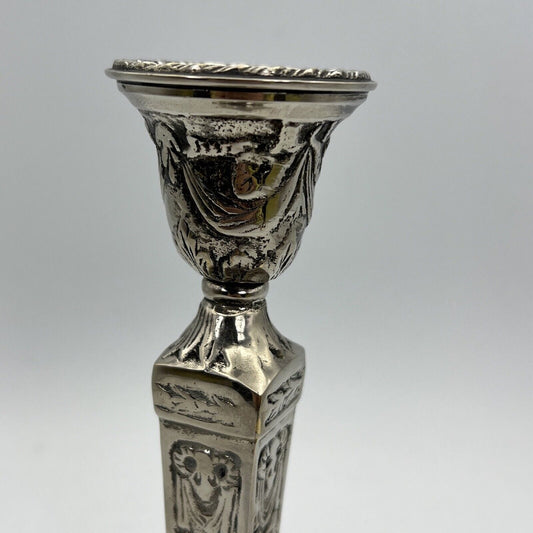 Antico candelabro stile impero in argento silver plated candeliere porta candela Categoria  Sheffield & Argento