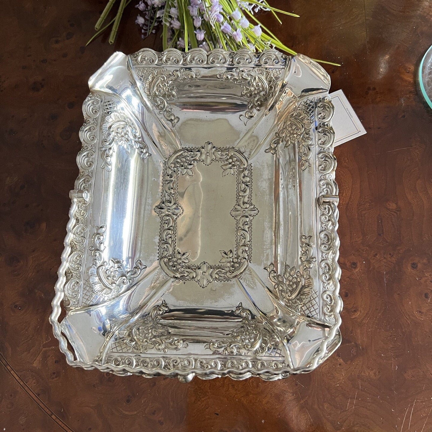 Antico centrotavola cestino in Argento Placcato silver plated inglese sheffield Categoria Sheffield & Argento