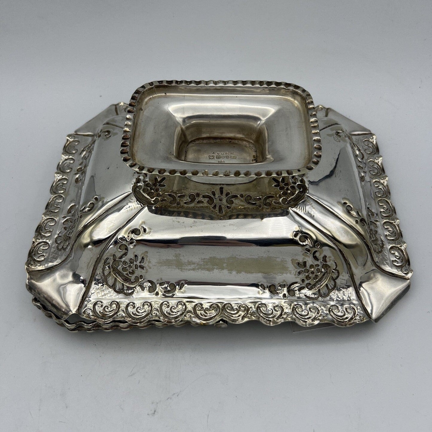 Antico centrotavola cestino in Argento Placcato silver plated inglese sheffield Categoria Sheffield & Argento