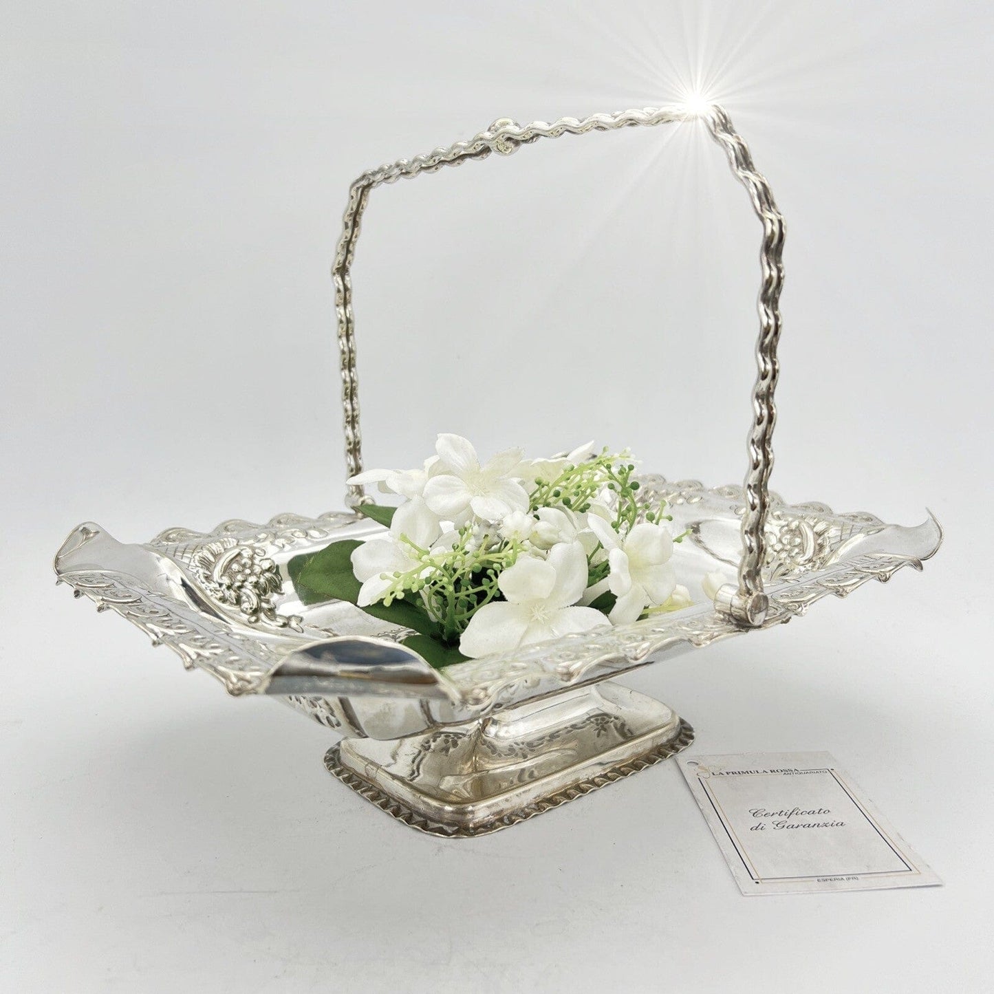 Antico centrotavola cestino in Argento Placcato silver plated inglese sheffield Categoria Sheffield & Argento