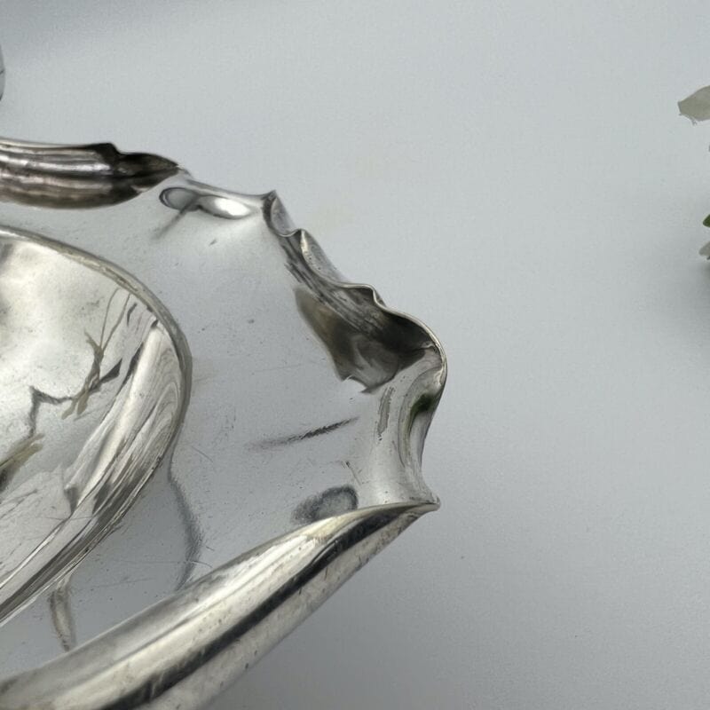 Antico Cestino in silver plated centrotavola argento sheffield con Manico ep 900 Categoria Sheffield & Argento