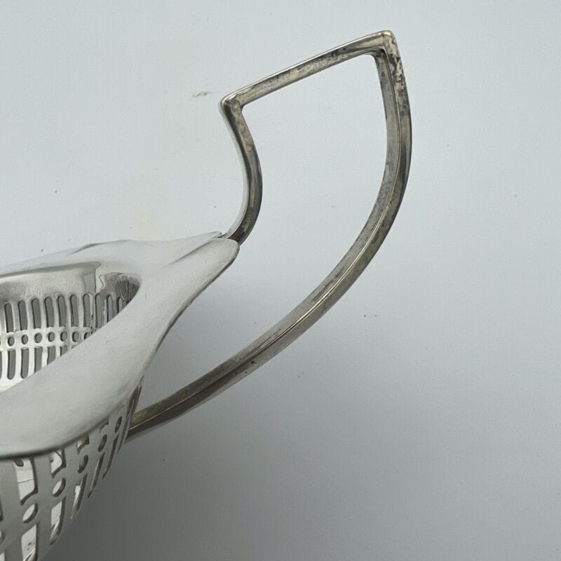 Antico cestino in silver plated centrotavola inglese in argento sheffield manici Categoria Sheffield & Argento