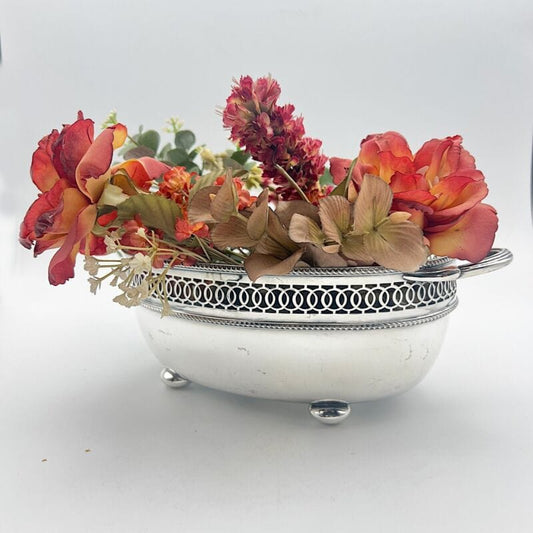 Antico cestino in silver plated centrotavola inglese in argento sheffield manici Categoria  Sheffield & Argento