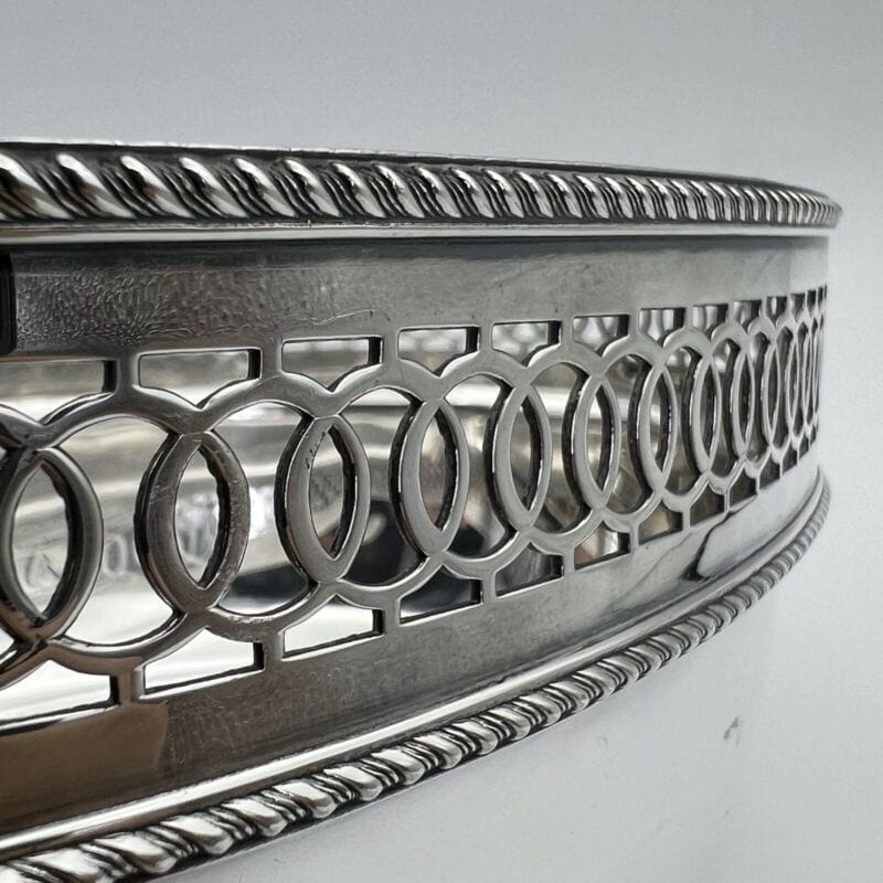 Antico cestino in silver plated centrotavola inglese in argento sheffield manici Categoria Sheffield & Argento
