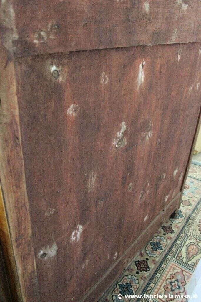 Antico Como Cassettone Cassettiera in legno di noce epoca 800 mobile 4 cassetti Categoria Comò & Cassettiere