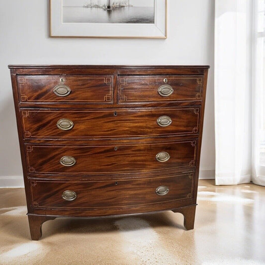 Antico Como Cassettone Cassettiera in legno epoca 800 mobile 5 cassetti inglese Categoria Comò & Cassettiere