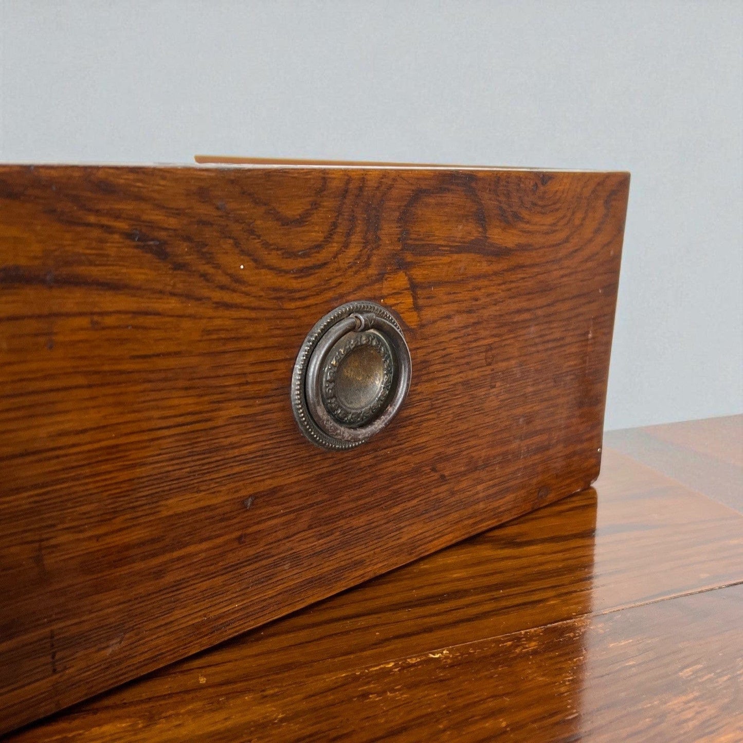 Antico Como Cassettone Piccola Cassettiera in legno epoca 900 mobile 3 cassetti Categoria Comò & Cassettiere