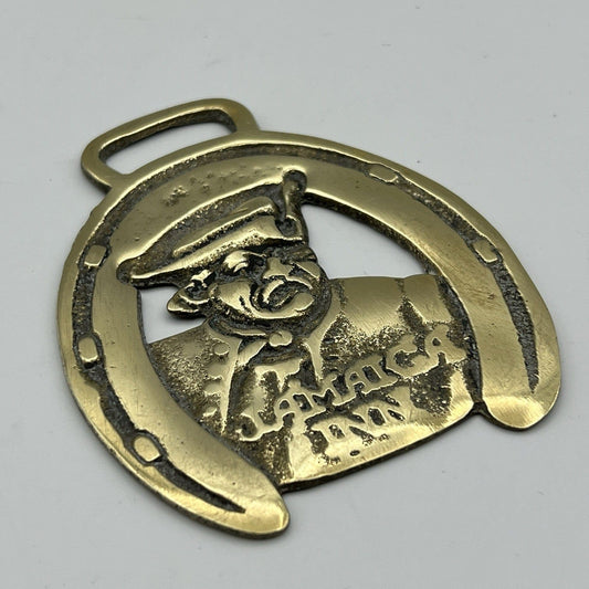 Antico fregio in ottone bronzo decorativo Finimento epoca Pirata Jamaica INN Categoria Finimenti per cavalli