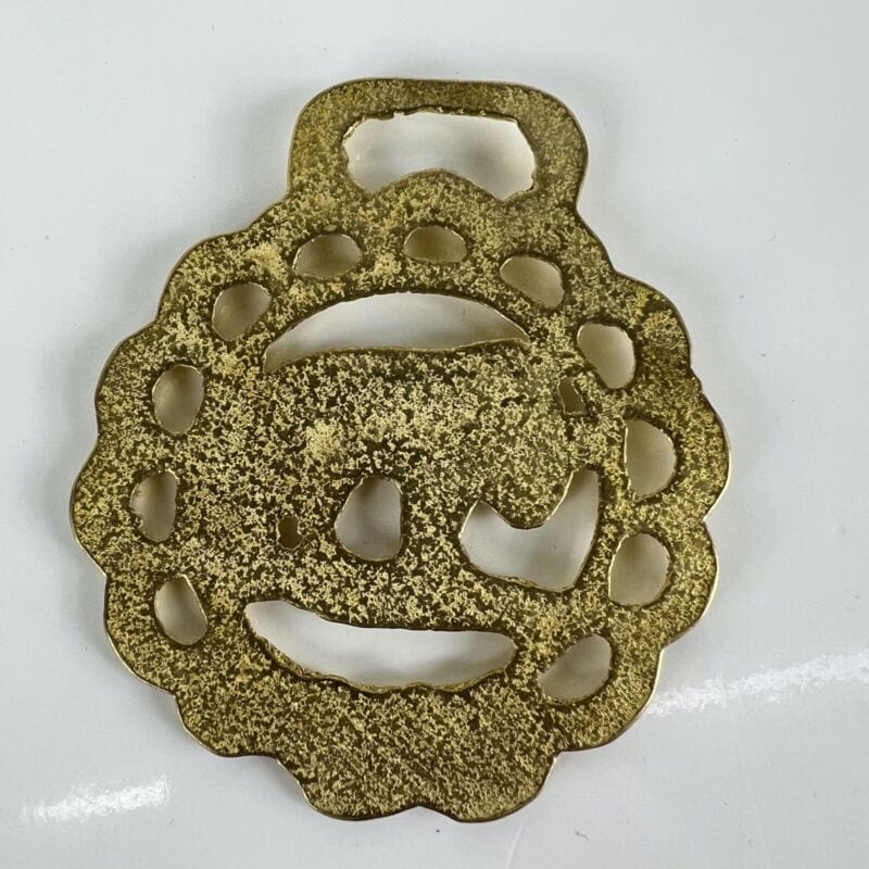Antico fregio in ottone bronzo elemento decorativo Finimento epoca Elefante Alice Categoria Ottone