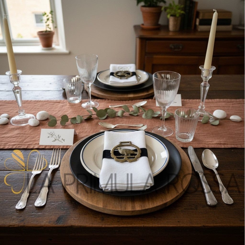 Antico fregio in ottone bronzo elemento decorativo Medaglione epoca Segnaposto Categoria Finimenti per cavalli