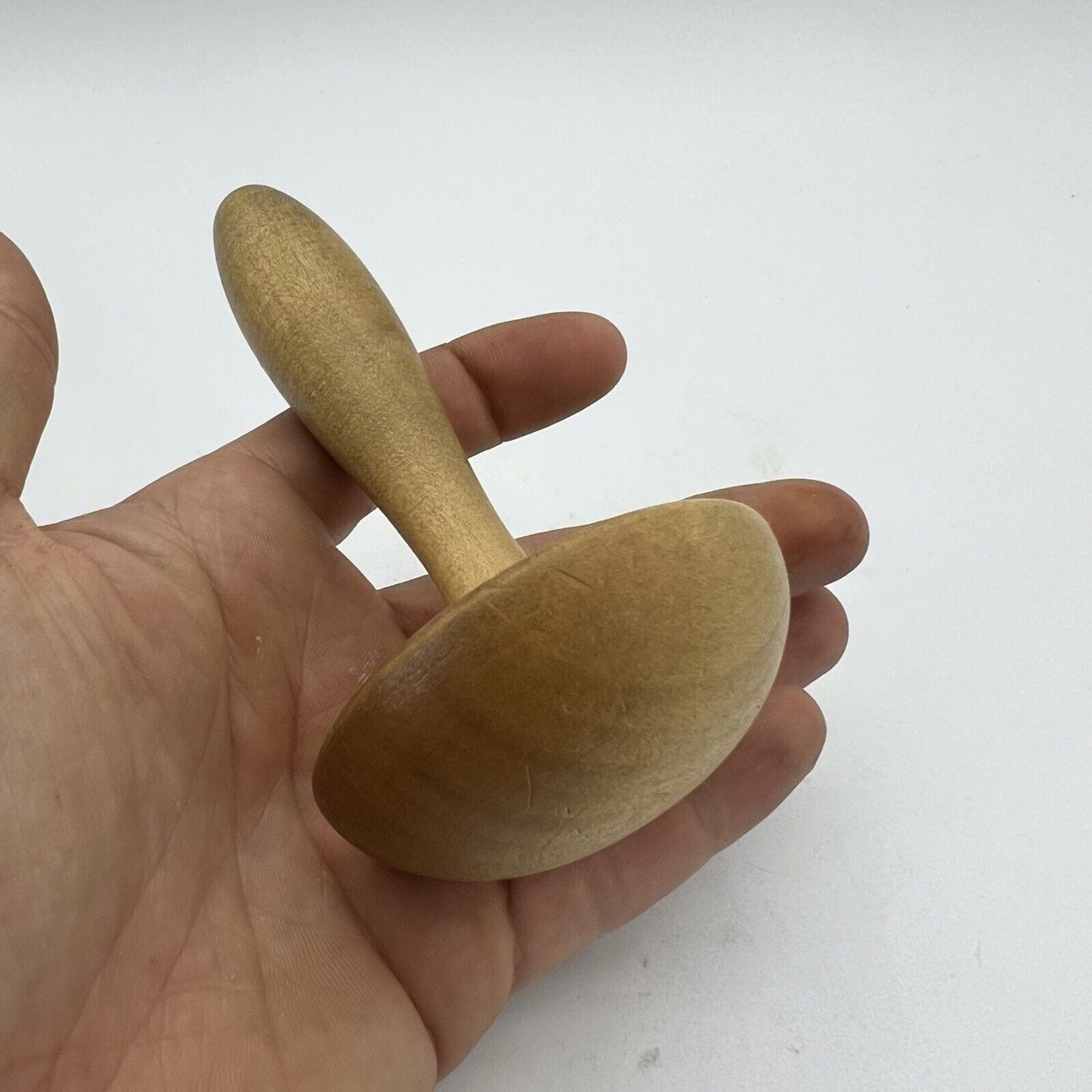 Antico Fungo da rammendo in legno per cucito vecchio utensile attrezzo vintage Categoria Attrezzi e Strumenti