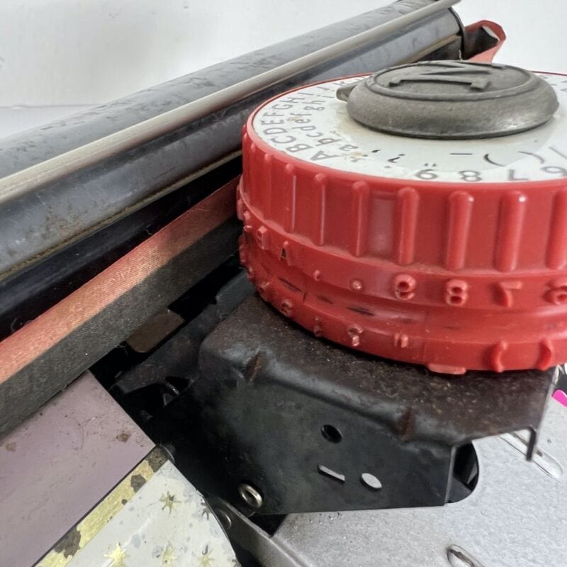 Antico Giocattolo Vintage anni 50 60 in latta Macchina da Scrivere d'epoca Categoria Giocattoli vintage