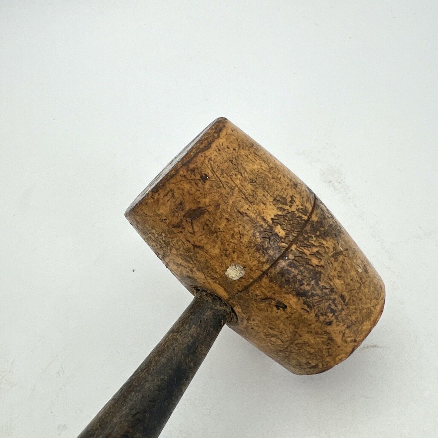 Antico Martello Martelletto vecchio Maglio in legno Inglese D'epoca 900 concia Categoria  Attrezzi e Strumenti