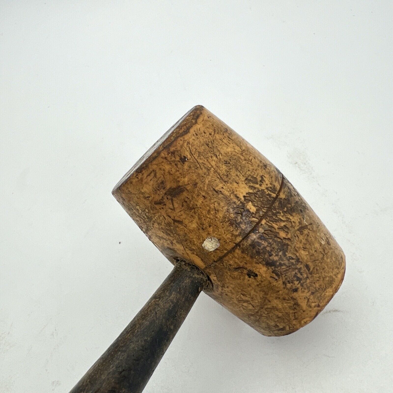 Antico Martello Martelletto vecchio Maglio in legno Inglese D'epoca 900 concia Categoria  Attrezzi e Strumenti