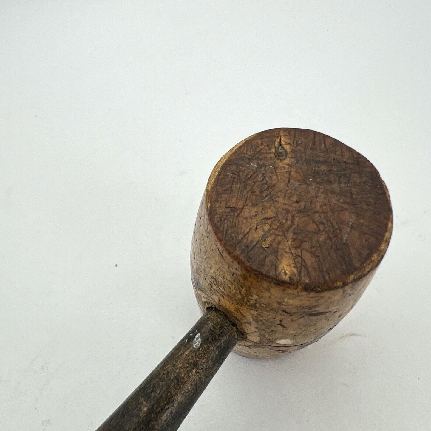 Antico Martello Martelletto vecchio Maglio in legno Inglese D'epoca 900 concia Categoria  Attrezzi e Strumenti