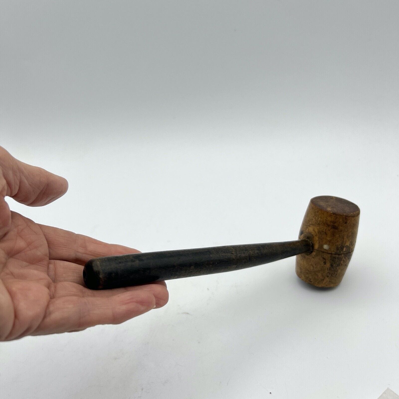 Antico Martello Martelletto vecchio Maglio in legno Inglese D'epoca 900 concia Categoria  Attrezzi e Strumenti