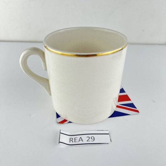 Antico Mug Portapenne Inglese Investitura Principe Carlo Casa Reale Anno 1969 Categoria Boccali