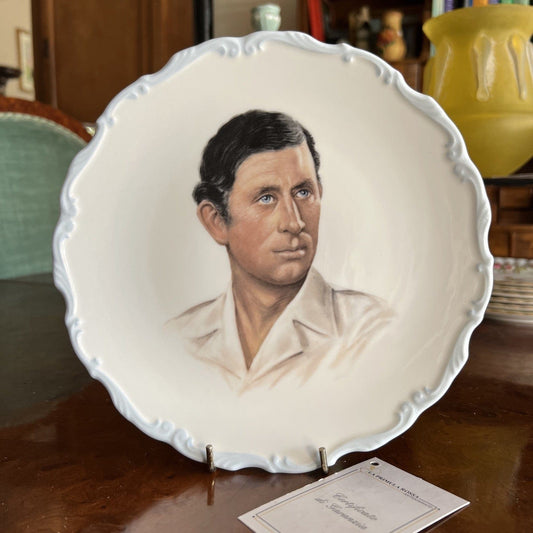 Antico piatto in Ceramica Royal Albert Principe Carlo Casa Reale Matrimonio Categoria  Arte e antiquariato:Porcellana e ceramica:Altro porcellana e ceramica