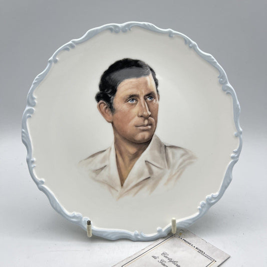 Antico piatto in Ceramica Royal Albert Principe Carlo Casa Reale Matrimonio Categoria  Arte e antiquariato:Porcellana e ceramica:Altro porcellana e ceramica