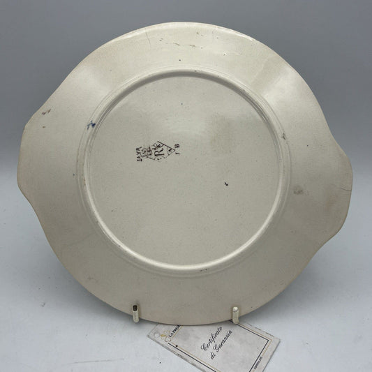 Antico Piatto in ceramica Terraglia Vassoio Inglese epoca '800 da portata Categoria Piatti Vassoio