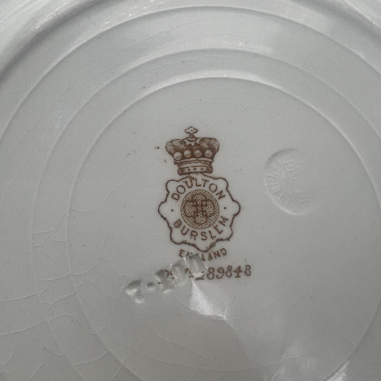 Antico piatto in porcellana Inglese Re Edoardo VII Casa Reale commemorativo 1902 Categoria Arte e antiquariato:Porcellana e ceramica:Altro porcellana e ceramica