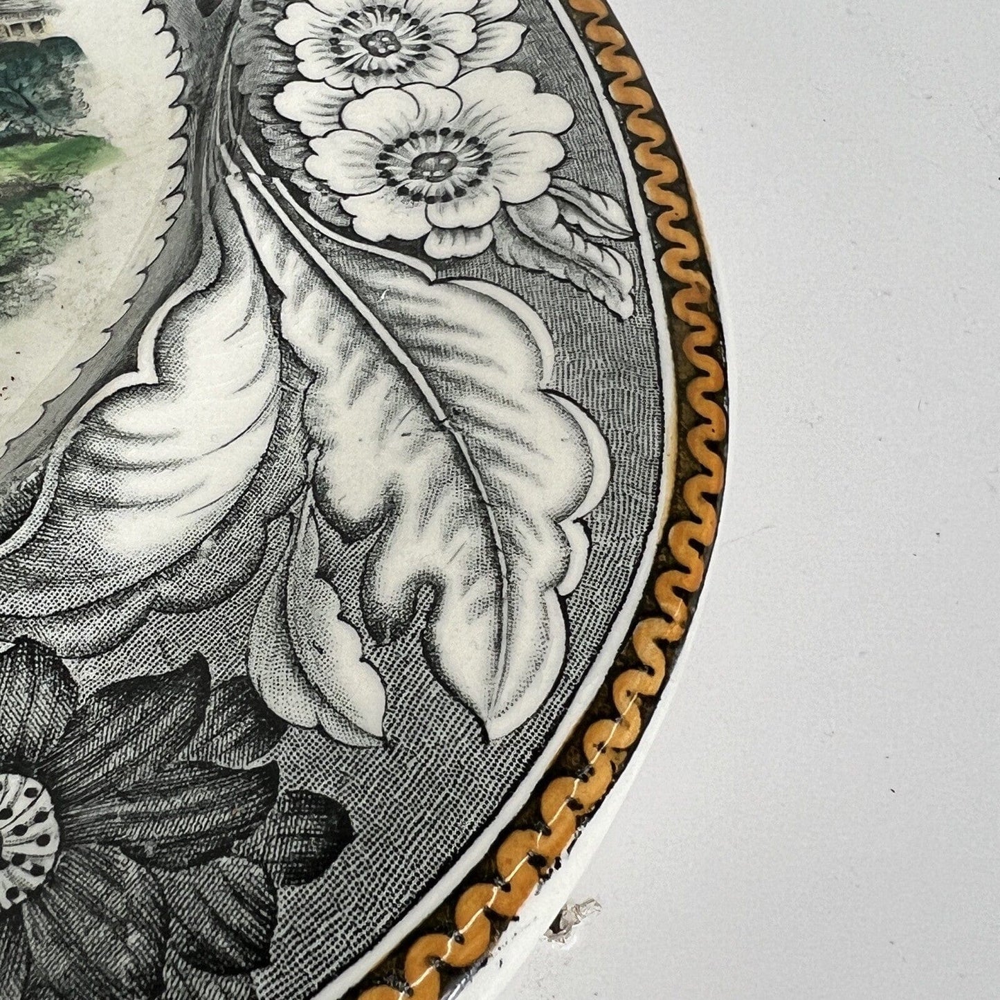 Antico Piatto Vassoio in ceramica da portata Inglese d'epoca 900 anni ' 20 '30 Categoria Piatti Vassoio