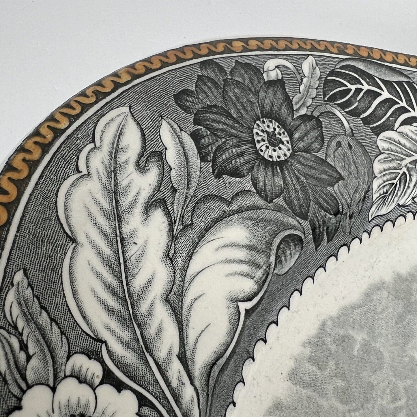 Antico Piatto Vassoio in ceramica da portata Inglese d'epoca 900 anni ' 20 '30 Categoria Piatti Vassoio