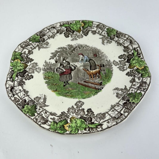 Antico Piatto Vassoio inglese Copeland Spode in ceramica da collezione anno 1937 Categoria Piatti e Piattini