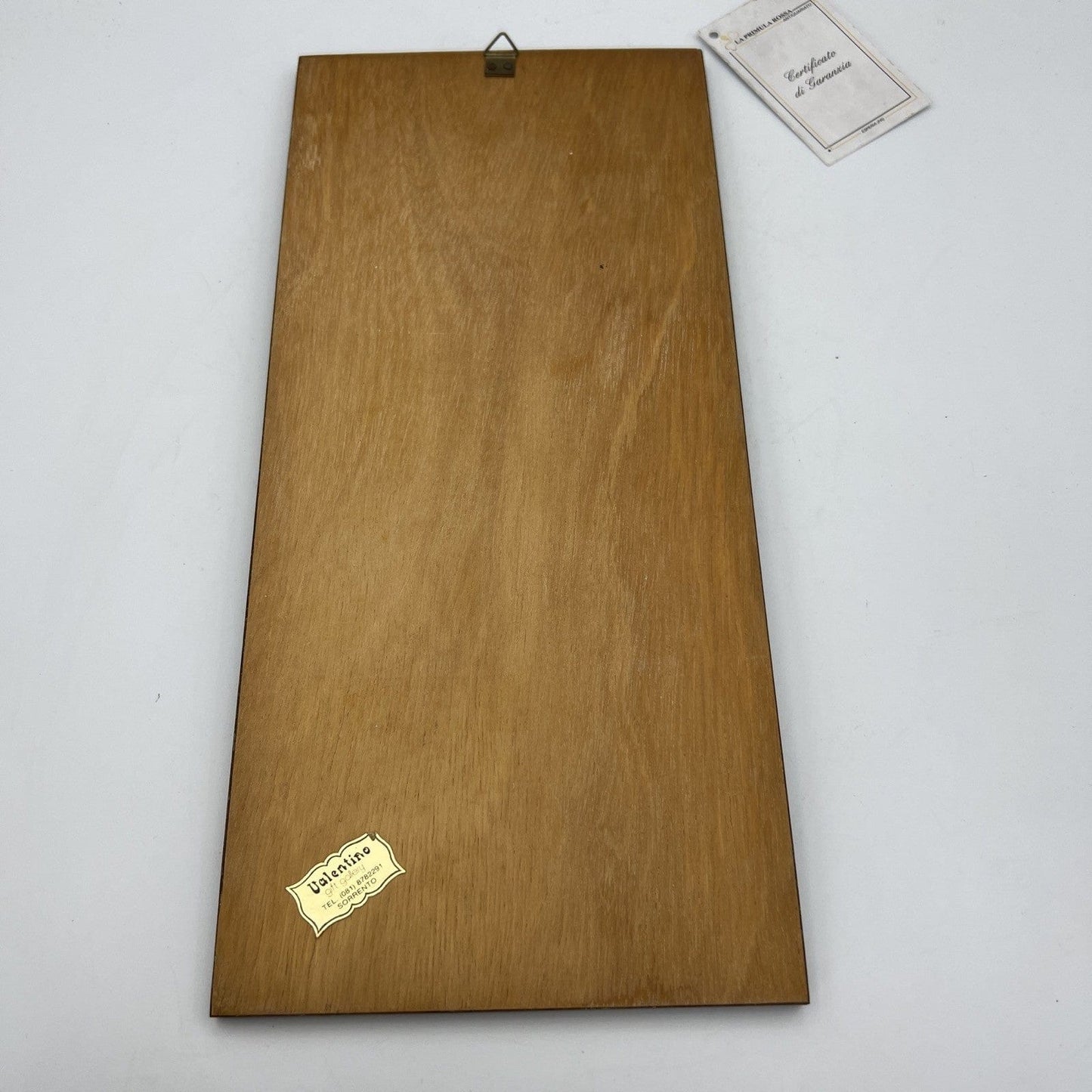 Antico Placca Tavola in legno intarsiata stile sorrentino da Muro Appendere 900 Categoria Quadri