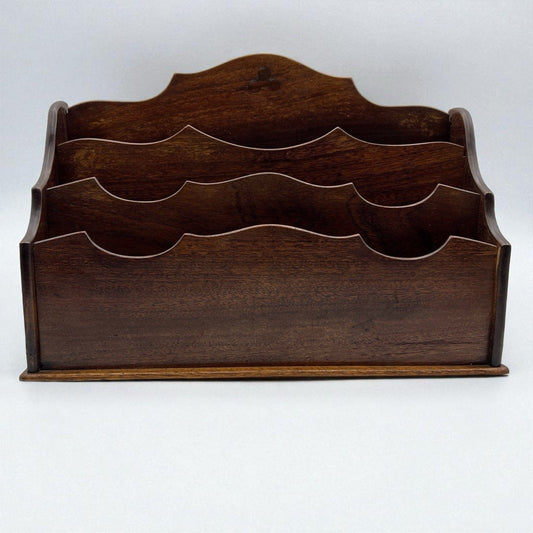 Antico portalettere in legno porta posta portadocumenti da scrivania ufficio 900 Categoria Accessori scrivania e ufficio