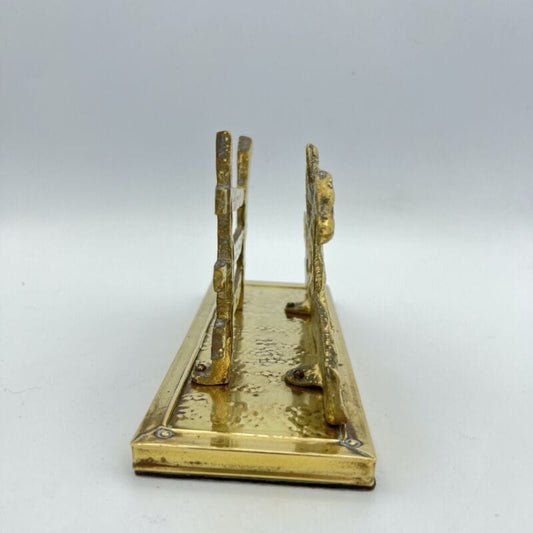 Antico portalettere in ottone porta posta portadocumenti da scrivania Fantino Categoria Complementi d'arredo