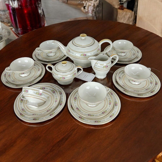 Antico Servizio completo da tè the per 6 in porcellana tedesca Bavaria Thomas Categoria Servizio tazze - Tazze