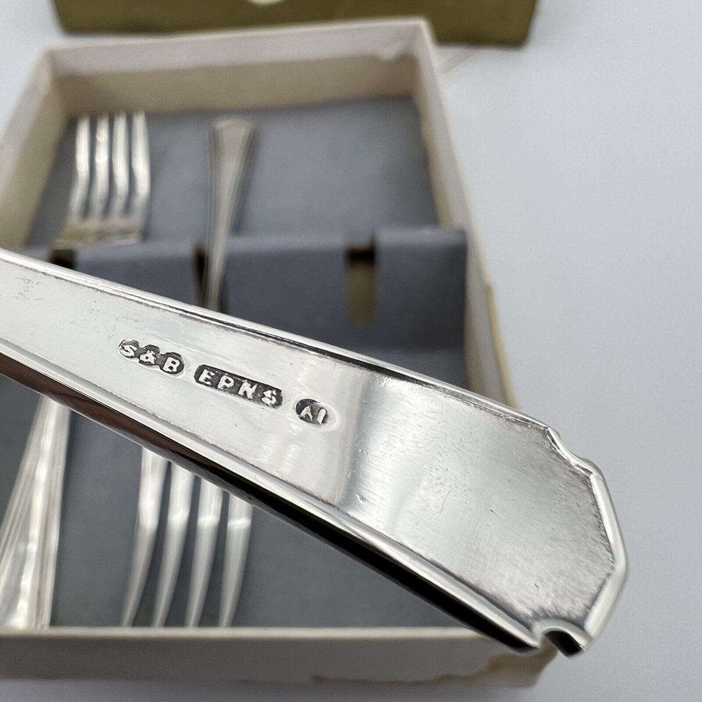 Antico set di Forchettine Stile Deco anni 30 in argento sheffield forchetta Categoria Sheffield & Argento