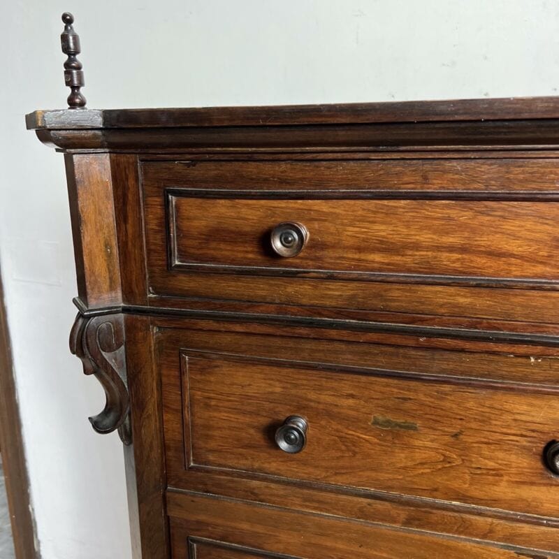 Antico Settimino Secretaire Settimanale Mobile Italiano epoca 800 Cassettiera Categoria Comò & Cassettiere