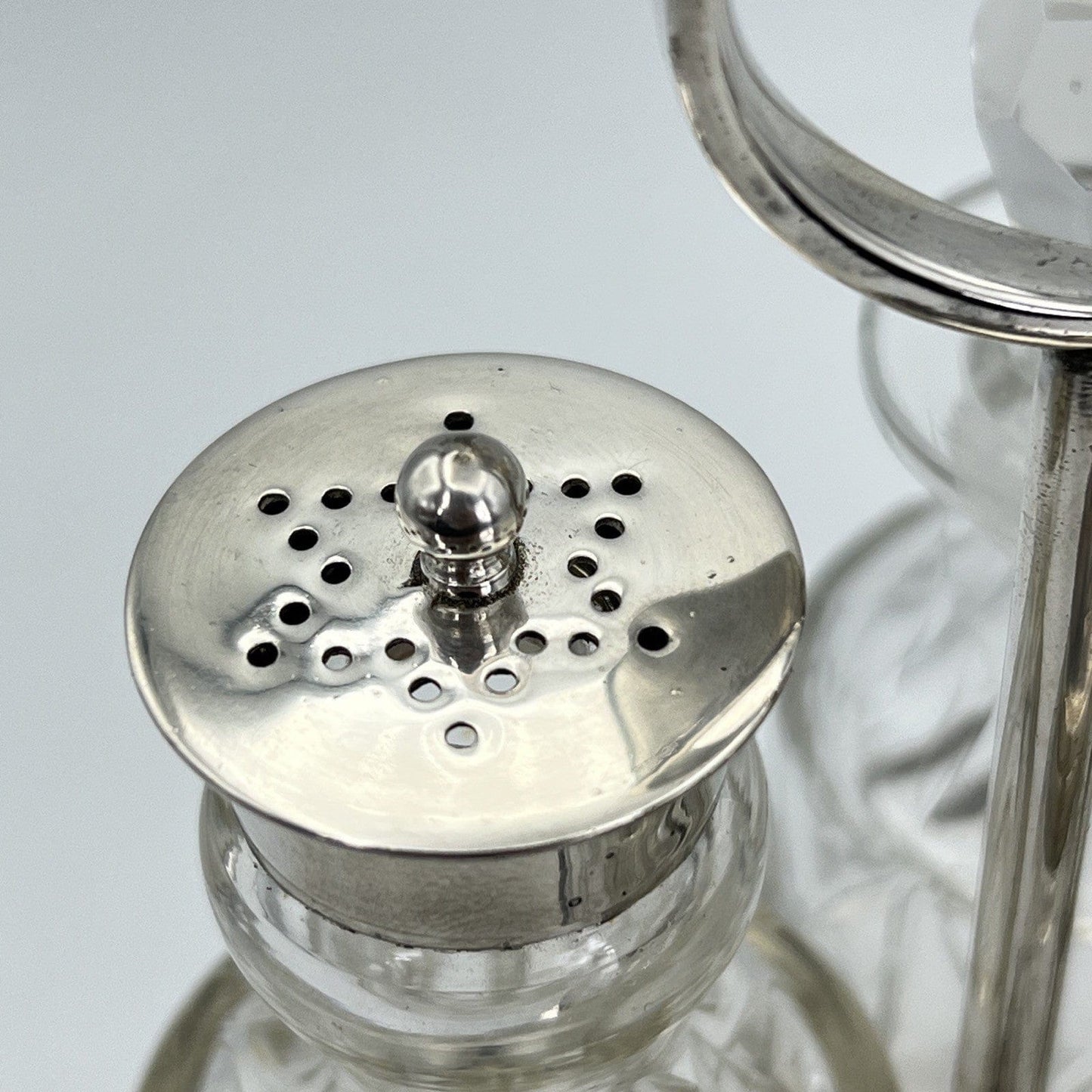 Antico Silver Condiment set condimento in argento sheffield plated olio aceto Categoria Sheffield & Argento