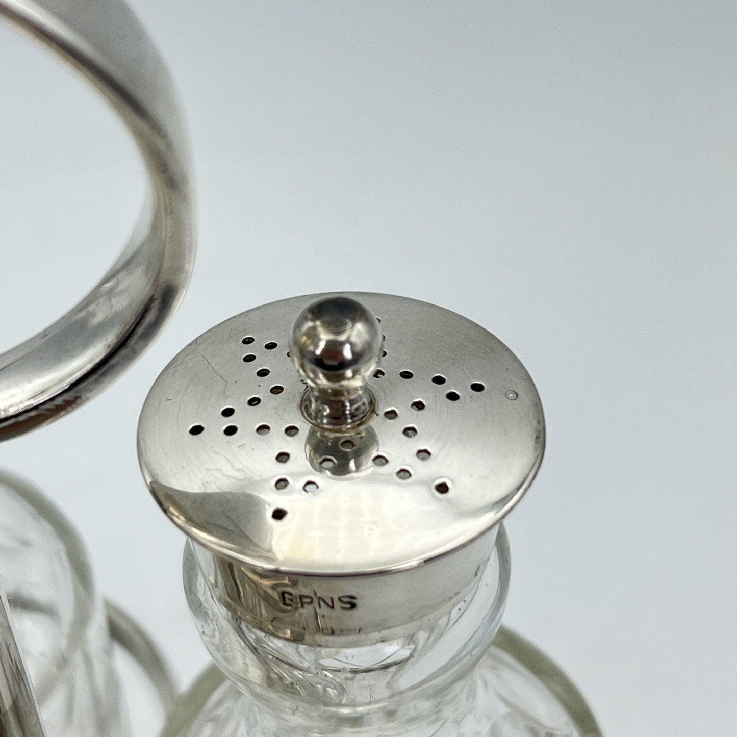 Antico Silver Condiment set condimento in argento sheffield plated olio aceto Categoria Sheffield & Argento