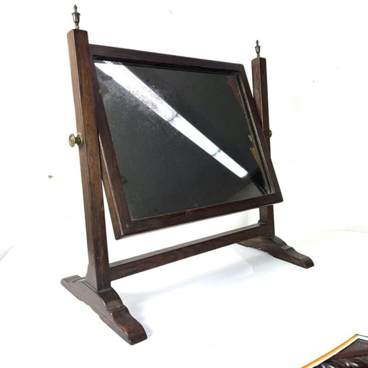 Antico Specchio basculante in legno da tavolo toeletta specchiera psiche 900 Categoria Specchi e Cornici