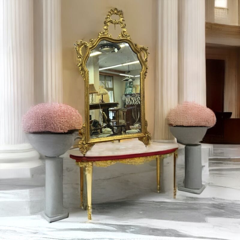Antico specchio con cornice in legno stile Luigi XVI oro specchiera per Ingresso Categoria Complementi d'arredo