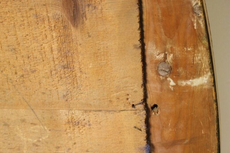 Antico Specchio grande Specchiera Epoca 800 ovale cornice in legno oro cimasa Categoria Complementi d'arredo